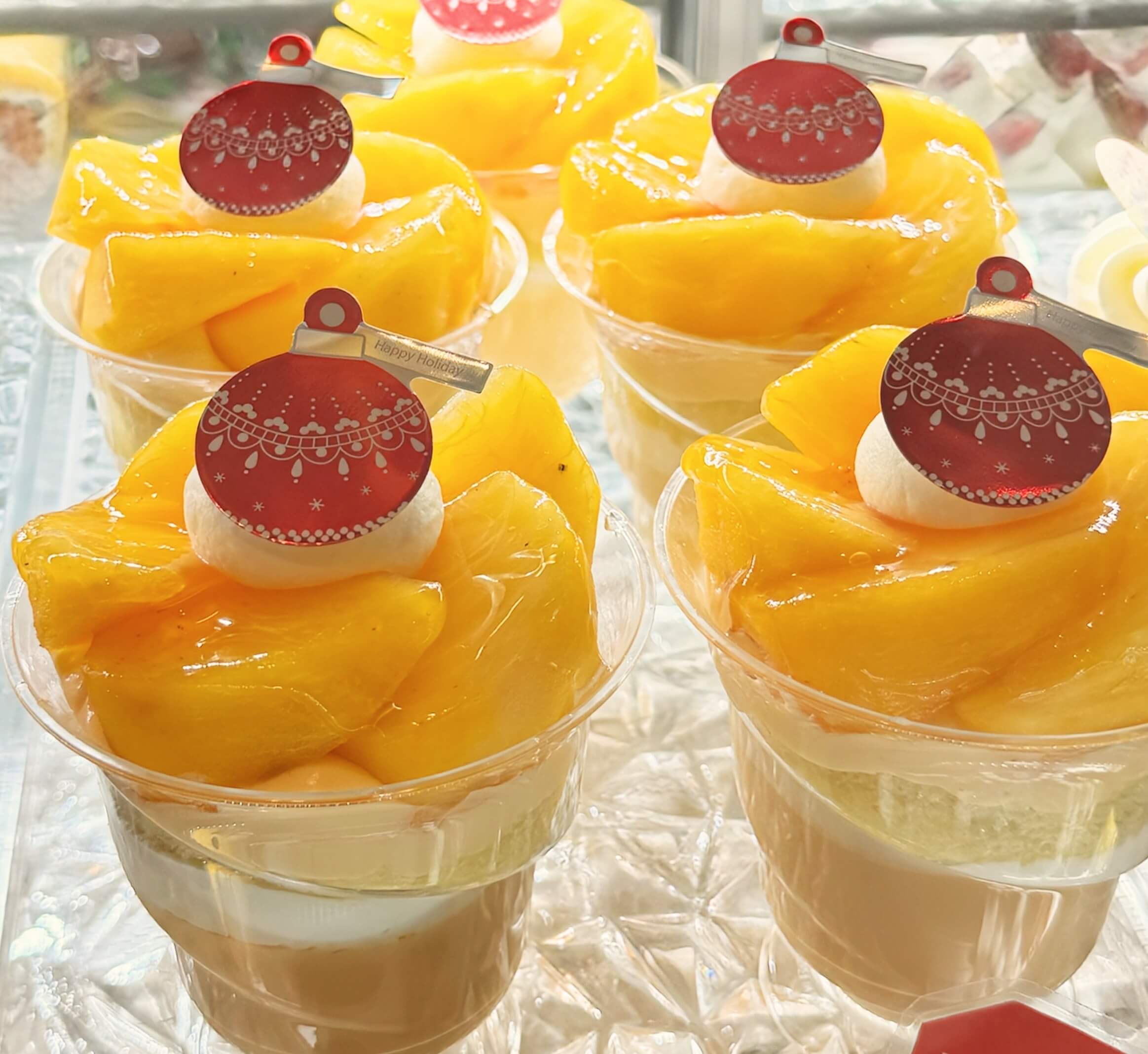 種なし柿のパフェ