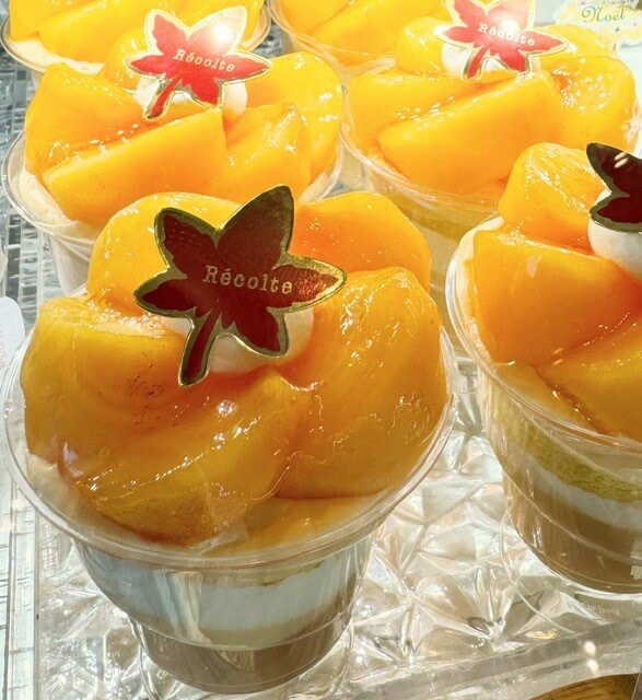 種なし柿のパフェ