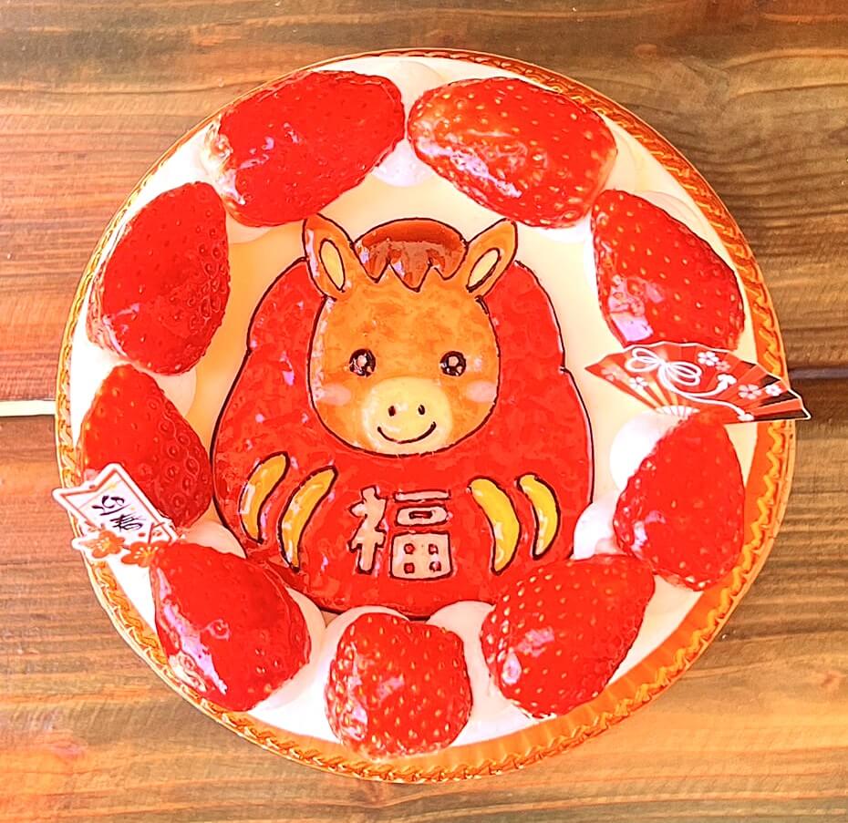 干支だるまのデコレーション